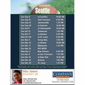 Seattle Football Schedule Postcards-Standard (4-1/4" x 5-1/2")